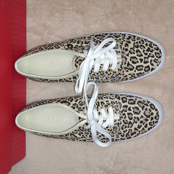 👣KELLY & KATIE 🐆Gia Leopard Print Sneakers footwear - Picture 7 of 12